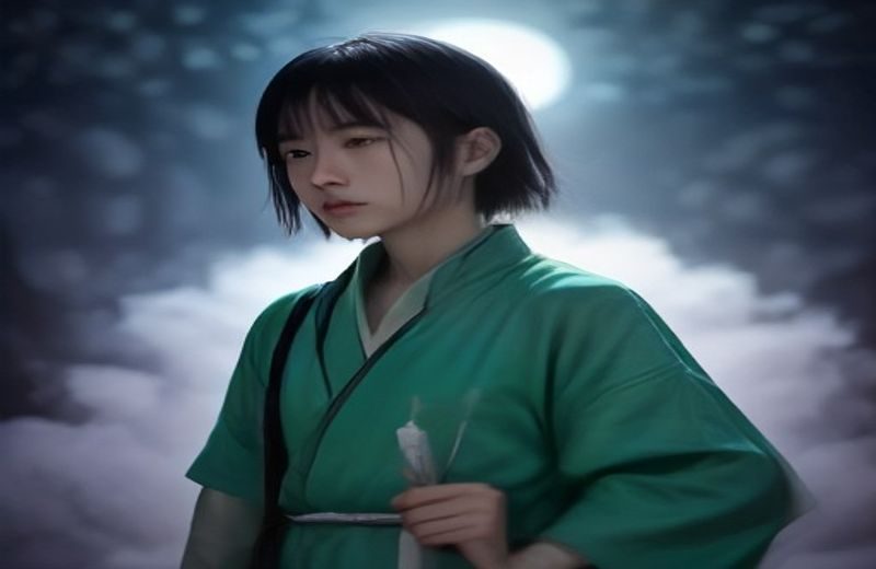 都市情感题材封面插图：温柔而神秘的人妻角色站在窗前，柔和的午后光线从百叶窗透入，营造出既真实又带文学质感的家庭叙事氛围，呼应「隔壁的美艳人妻」题材的情感张力